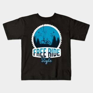 Free ride style Kids T-Shirt